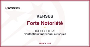 DECIDEUR Contentieux ind. à risques - Forte notoriété