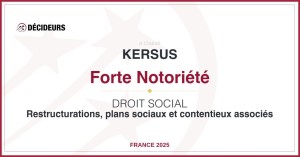 DECIDEUR - restructuration - forte notoriété