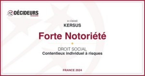 Forte notoriété - Contentieux ind. à risques